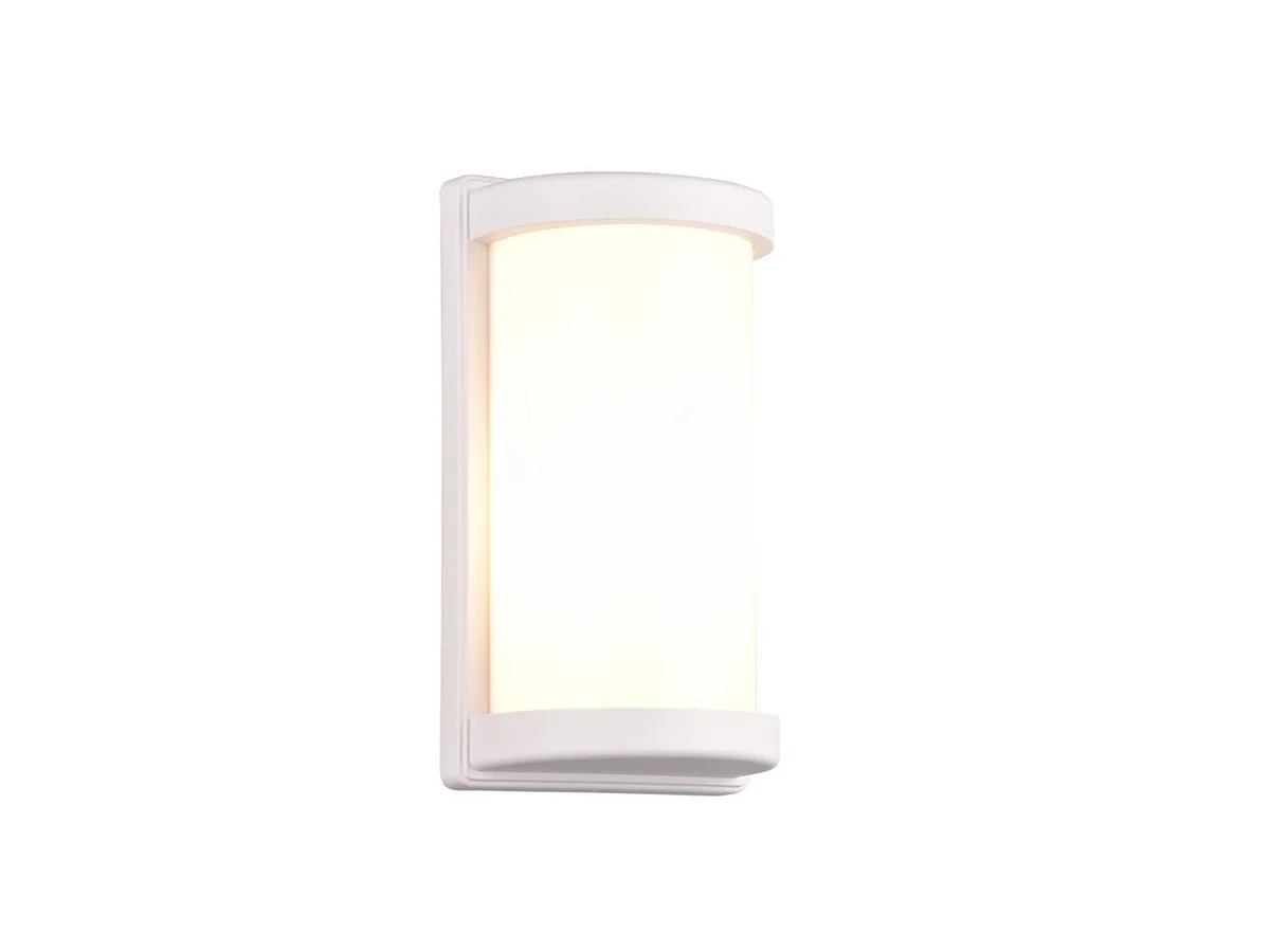LED Außen-Wandleuchte, LED wechselbar, Warmweiß, Fassadenlampe für Haus-wand beleuchten, Terrassenleuchte H: 26cm de Reality en Blanc – photo produit