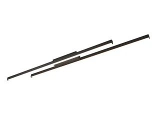 LED Deckenleuchte aus Metall in Breite 110cm, LED fest integriert, Warmweiß, flache Decke-nbeleuchtung modern lang, Wohnzimmerlampe & Küchenlampe van Reality in Zwart – productfoto 1 van 5