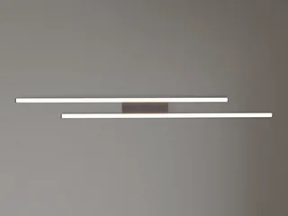LED Deckenleuchte aus Metall in Breite 110cm, LED fest integriert, Warmweiß, flache Decke-nbeleuchtung modern lang, Wohnzimmerlampe & Küchenlampe van Reality in Zwart – productfoto 4 van 5