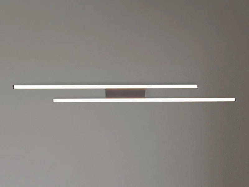 LED Deckenleuchte aus Metall in Breite 110cm, LED fest integriert, Warmweiß, flache Decke-nbeleuchtung modern lang, Wohnzimmerlampe & Küchenlampe van Reality in Zwart – productfoto 4 van 5