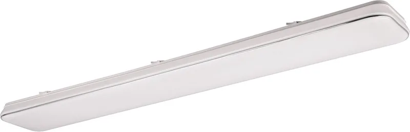 LED Deckenleuchte BLANCA, elegant schlichte weiße LED Deckenlampe, 120x17 cm, warmweiß, Dimmfunktion, LED fest integriert, Warmweiß, 3-Stufen dimmbar über Wandschalter, Deckenlampe für Büro Flur Treppe från Reality i Vit – produktbild