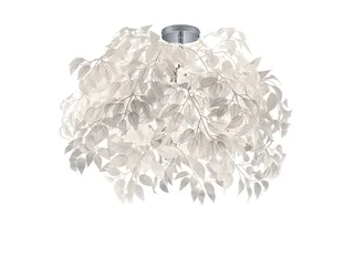 LED Deckenleuchte Blattlampe Ø 70cm inkl. E14 LED, dimmbar, LED wechselbar, Warmweiß, große ausgefallene extravagante Blätter Deckenlampe Wohnzimmer fra Reality i Hvid – produktbillede 1 af 5