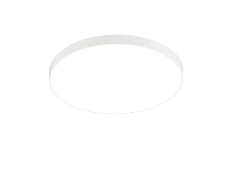 LED Deckenleuchte, LED fest integriert, Neutralweiß, flach-e klein-e Deckenlampe Badezimmer Jugendzimmer Flur Ø27cm de Reality en Blanc – photo produit