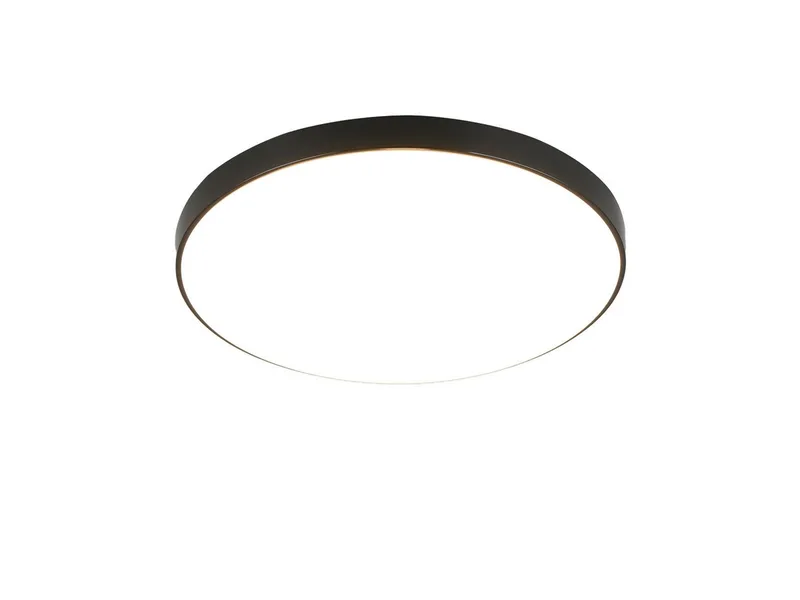 LED Deckenleuchte, LED fest integriert, Neutralweiß, flach-e klein-e Deckenlampe Badezimmer Jugendzimmer Flur Ø27cm de Reality en Noir – photo produit