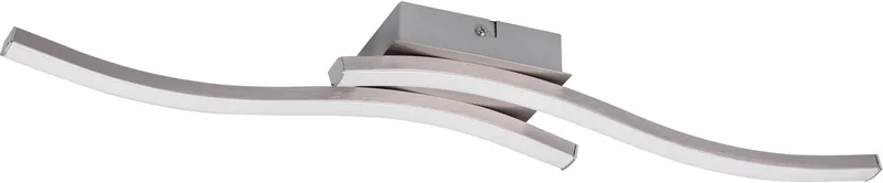 LED Deckenleuchte Route, LED fest integriert, Warmweiß, moderne Deckenlampe 2-flammig, LEDs mit 2x 500 Lumen de Reality en Argent – photo produit