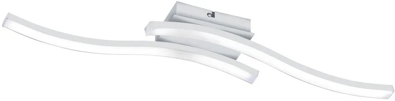 LED Deckenleuchte Route, LED fest integriert, Warmweiß, moderne Deckenlampe 2-flammig, LEDs mit 2x 500 Lumen de Reality en Blanc – photo produit