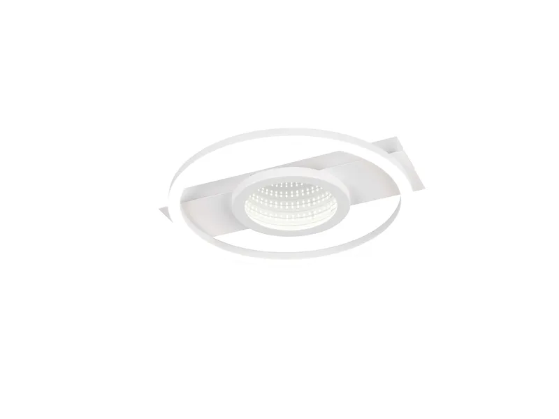 LED Deckenleuchte Wheeler Infinity Mirror Effekt (Weiß matt, 5 cm) fra Reality i Hvid – produktbillede