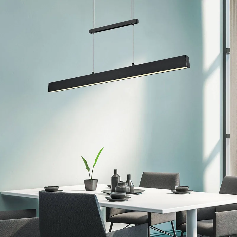 LED hanglamp Paros met switchdimmer zwart från Reality i Mat zwart – produktbild