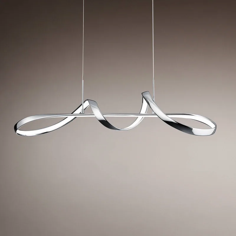 LED hanglamp Perugia met switch-dimmer de Reality en Chrome – photo produit