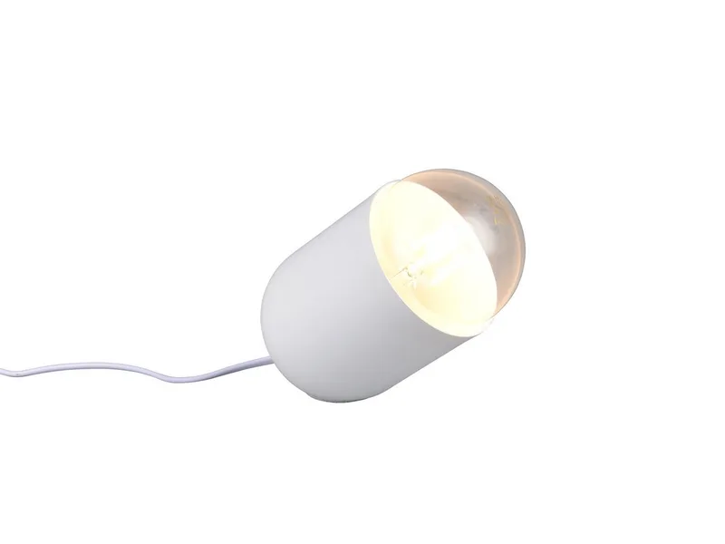 LED Nachttischlampe, Dimmfunktion, LED wechselbar, warmweiß, klein-e besondere Tischlampe für die Fensterbank, Höhe 13,5cm de Reality en Blanc – photo produit