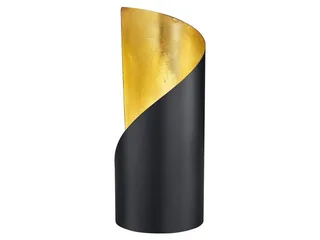 LED Nachttischlampe, LED wechselbar, Warmweiß, kleine ausgefallene Designer-lampe für Fensterbank Gold H 24cm by Reality in Black – product photo 1 of 5