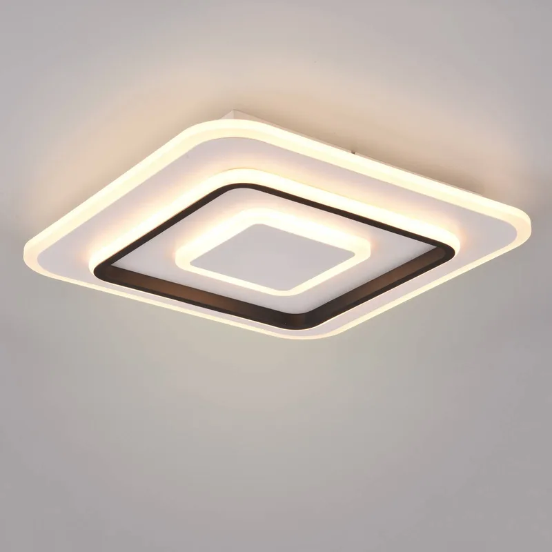 LED plafondlamp Jora hoekig, 39,5 x 39,5 cm fra Reality i Hvid – produktbillede