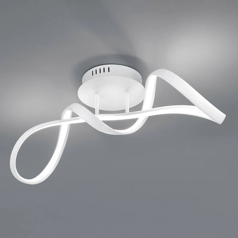 LED plafondlamp Perugia met switch-dimmer van Reality in Wit – productfoto