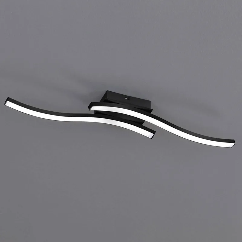LED plafondlamp Route, 2-lamps de Reality en Noir, Blanc – photo produit