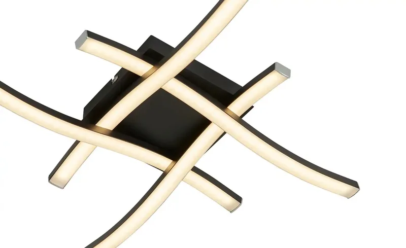 LED-Deckenleuchte 4-flammig schwarz von Reality in Schwarz, Weiß – Produktfoto 4 von 5