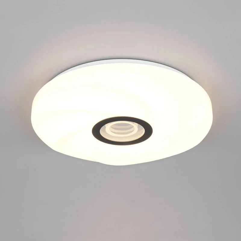 LED plafondlamp Sano, Ø 39 cm, CCT, afstandsbediening fra Reality i Hvid – produktbillede