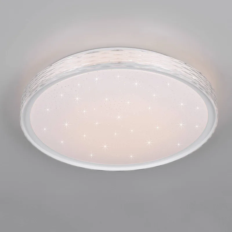 LED plafondlamp Varda, Ø 39 cm, afstandsbediening fra Reality i Hvid – produktbillede