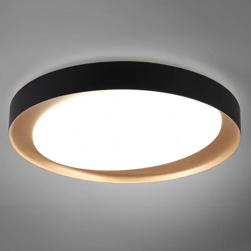 LED-Deckenleuchte Zeta tunable white, schwarz/gold von Reality in Schwarz, Gold, Weiß – Produktfoto