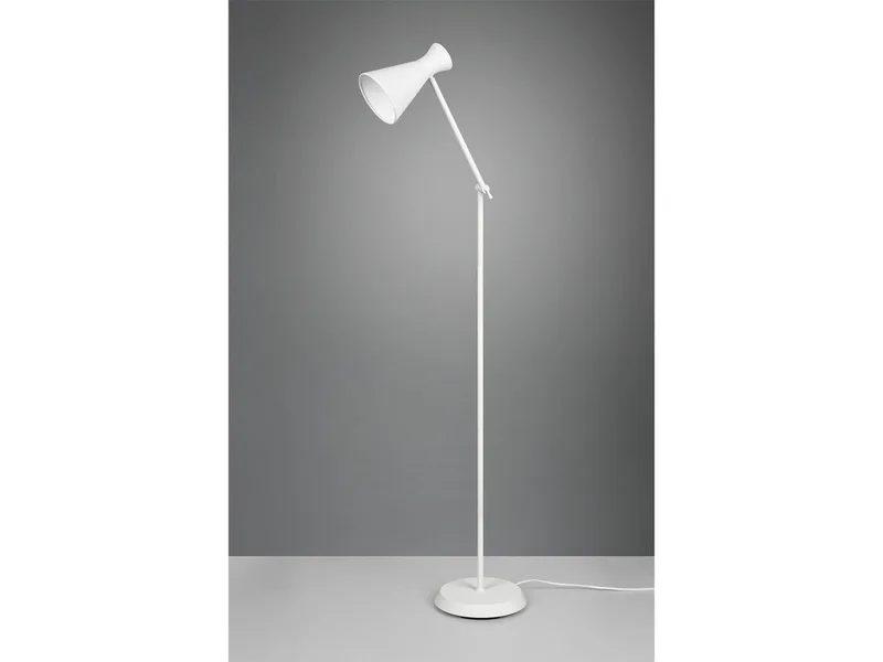 LED Stehlampe, Dimmfunktion, LED wechselbar, Warmweiß, Leselampe Ecke dimmbar, Designklassiker Industrial, Höhe 150cm de Reality en Blanc – photo produit 3 sur 5