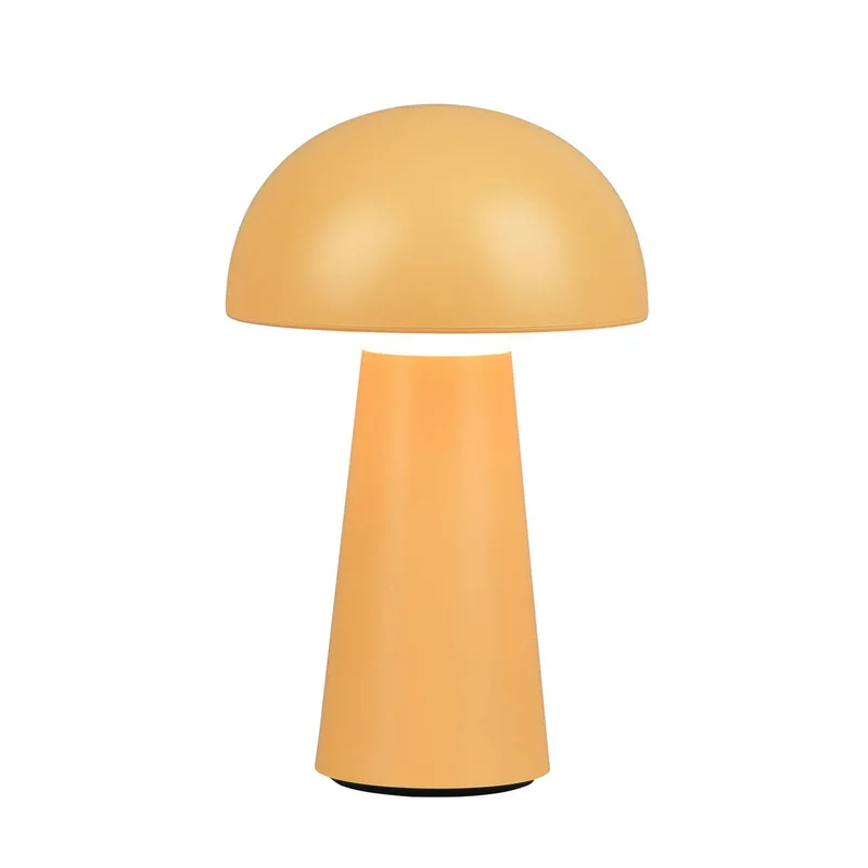 LED tafellamp Lennon IP44, accu, Touchdim de Reality en Jaune – photo produit 1 sur 4