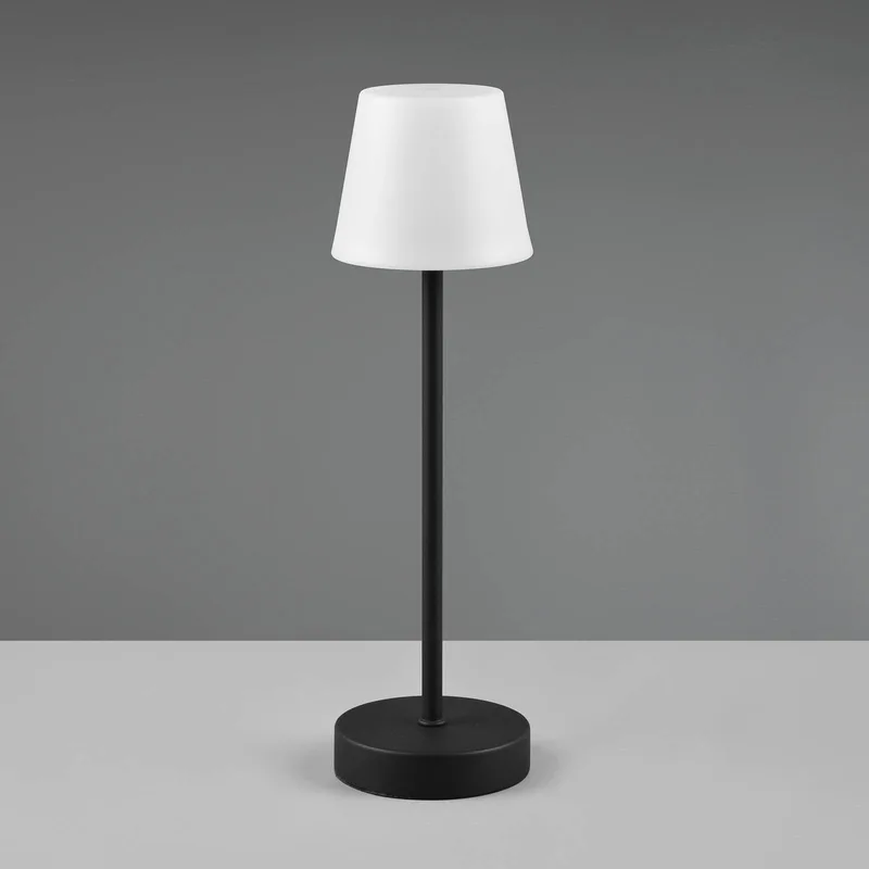 LED tafellamp Martinez, dimmer en CCT, zwart de Reality en Mat zwart, Blanc – photo produit