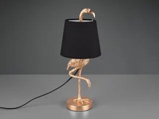 LED Tischleuchte, LED wechselbar, Warmweiß, große ausgefallene Designer-lampe Tierlampe Fensterbank gold-en H 33cm de Reality en Or – photo produit 3 sur 5
