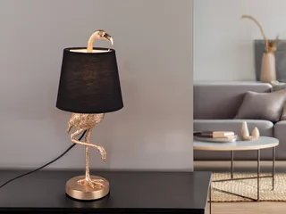 LED Tischleuchte, LED wechselbar, Warmweiß, große ausgefallene Designer-lampe Tierlampe Fensterbank gold-en H 33cm de Reality en Or – photo produit 2 sur 5
