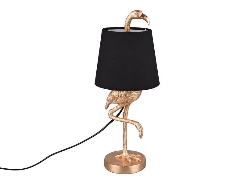 LED Tischleuchte, LED wechselbar, Warmweiß, große ausgefallene Designer-lampe Tierlampe Fensterbank gold-en H 33cm de Reality en Or – photo produit 4 sur 5