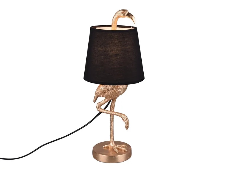 LED Tischleuchte, LED wechselbar, Warmweiß, große ausgefallene Designer-lampe Tierlampe Fensterbank gold-en H 33cm de Reality en Or – photo produit 1 sur 5