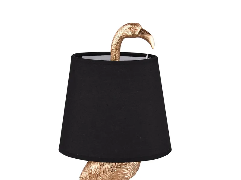 LED Tischleuchte, LED wechselbar, Warmweiß, große ausgefallene Designer-lampe Tierlampe Fensterbank gold-en H 33cm de Reality en Or – photo produit 5 sur 5