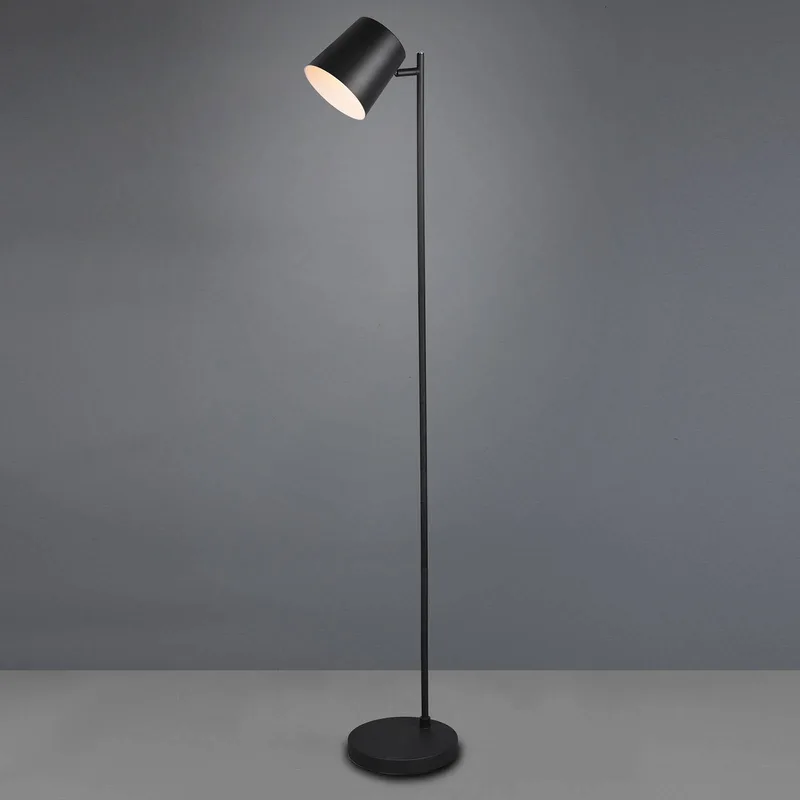 LED vloerlamp Blake met accu, dimbaar, zwart von Reality in Mat zwart – Produktfoto