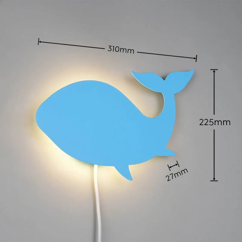 LED wandlamp Badili, metaal, verwisselbare kap, stekker fra Reality i Hvid, Lyserød, Lyseblå, Beige – produktbillede