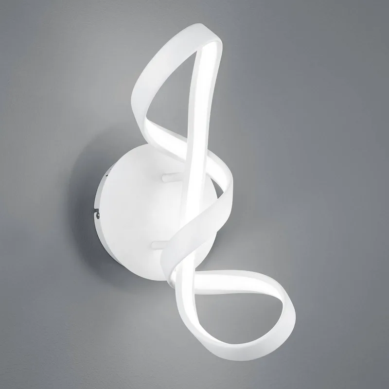 LED wandlamp Perugia met Switch-dimmer, wit van Reality in Mat wit – productfoto