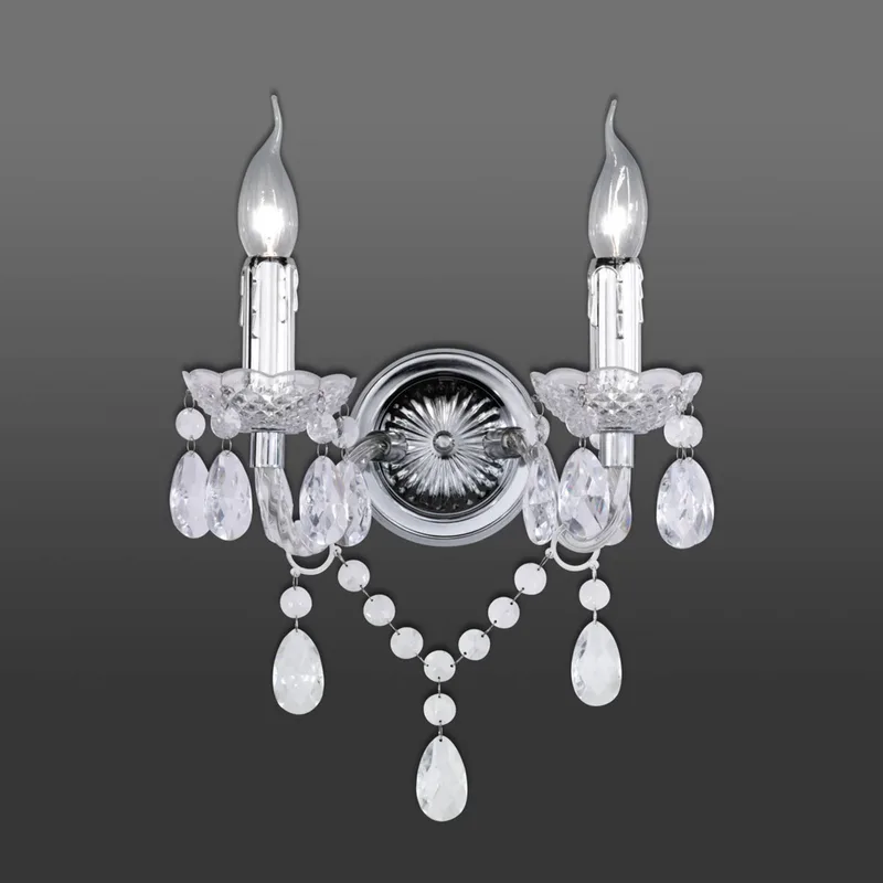 R25072000 Applique Plastique 4 W E14 Transparent Clair de Reality en Chrome, Transparent – photo produit