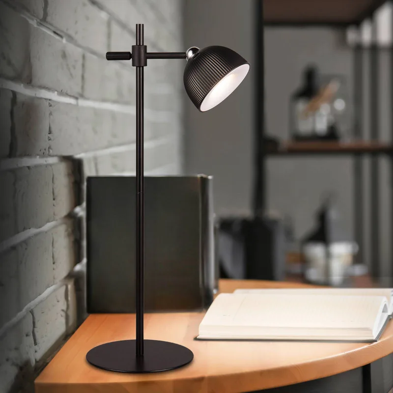 Maxima LED tafellamp, hoogte 41 cm, kunststof van Reality in Zwart – productfoto