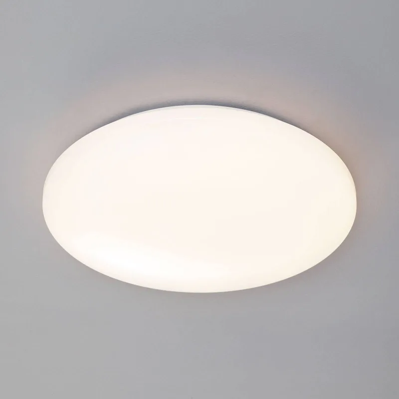 Pollux plafondlamp, Ø 37 cm, kunststof, bewegingsmelder de Reality en Blanc – photo produit