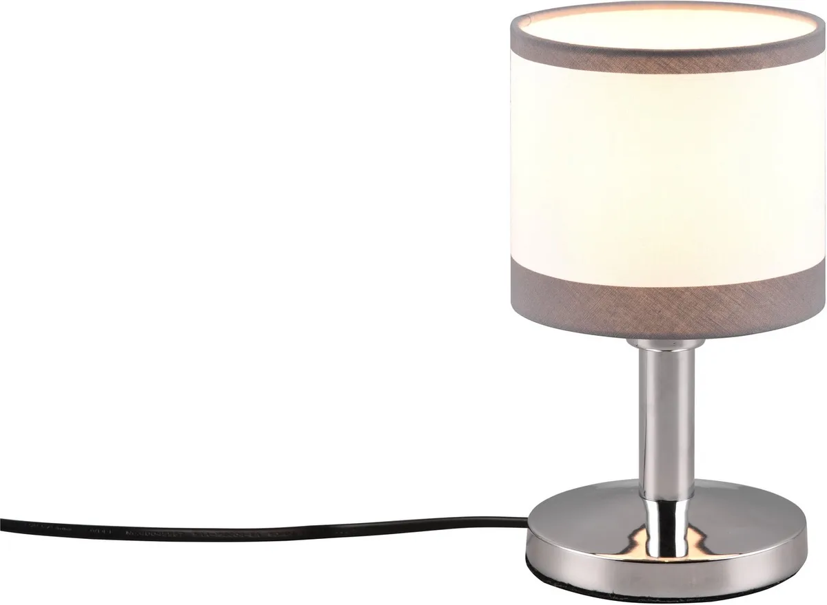 Trio TafellampDavos wit - R59551006 van Reality in Zilver – productfoto