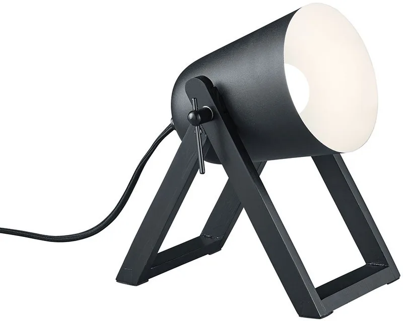 Schreibtischlampe Marc, Ein-/Ausschalter, ohne Leuchtmittel, Warmweiß, Tischleuchte, Lichtkegel frei positionierbar, Leuchtmittel wechselbar fra Reality i Sort – produktbillede