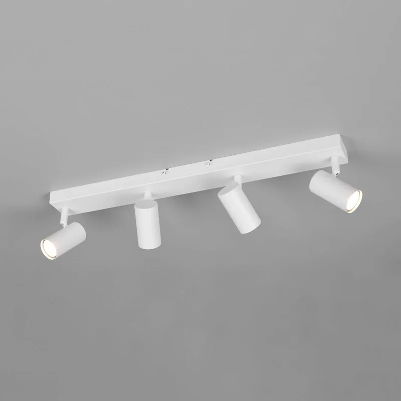 Spot Taryn, lengte 62 cm, 4-lamps, mini-GU10 fra Reality i Wit mat – produktbillede