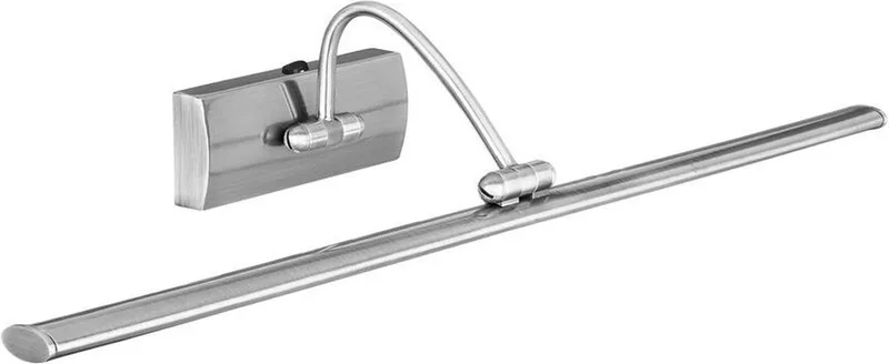 Justerbar LED-gallerilampe Head med nikkelfinish fra Searchlight i Sølv – produktbillede