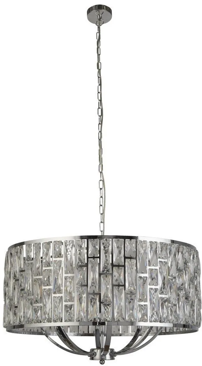 BIJOU Hanglamp 8 Lichts Kristal de Searchlight en Chrome – photo produit