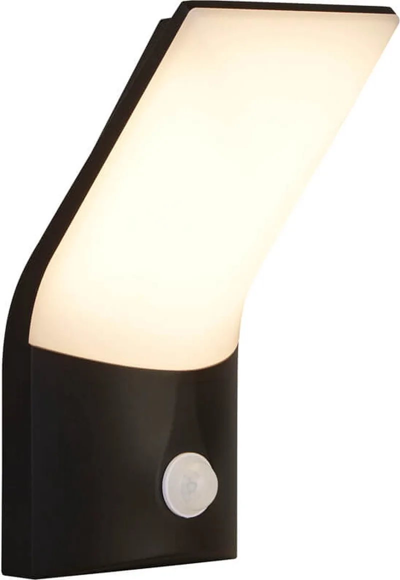 COPENHAGEN Wandlamp Met Bewegingssensor von Searchlight in Schwarz – Produktfoto