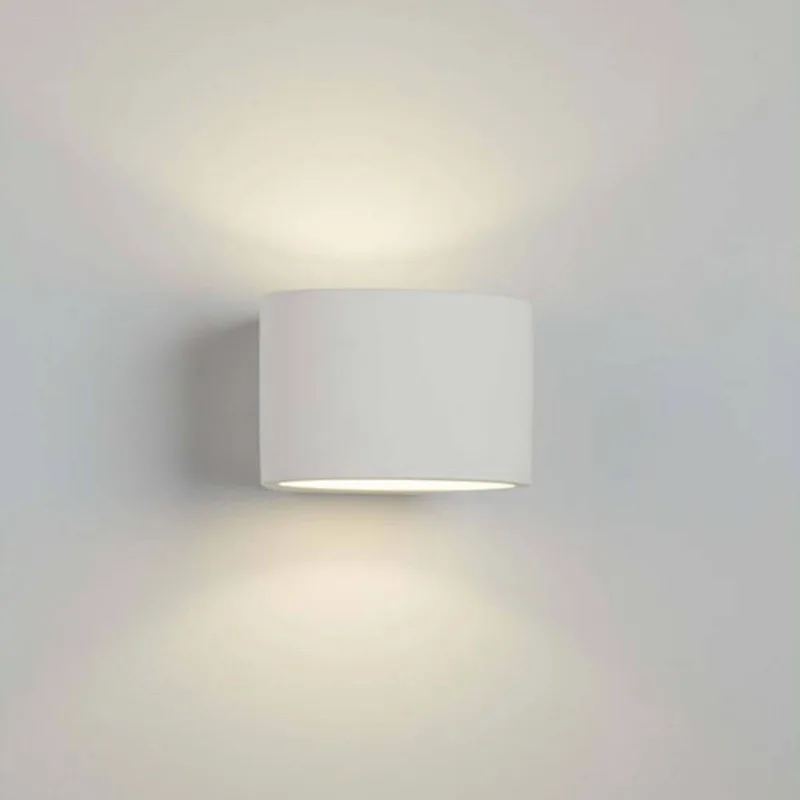 Gips-wandlamp 8721 up/down in ovale vorm by Searchlight in White – product photo