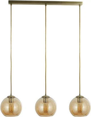 Hängeleuchte Balls 3Lt Bar Pendant, Leuchtmittel wechselbar de Searchlight en Or – photo produit 3 sur 5