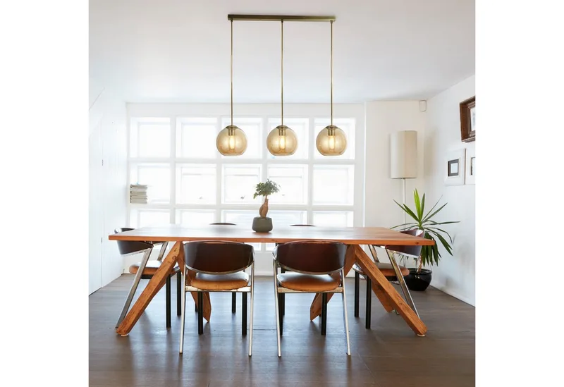 Hängeleuchte Balls 3Lt Bar Pendant, Leuchtmittel wechselbar de Searchlight en Or – photo produit 2 sur 5