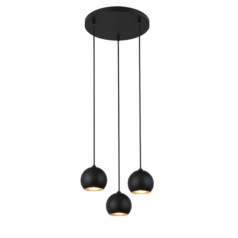 Hanglamp Eindhoven 3 lichts Ø 35 cm zwart by Searchlight – product photo