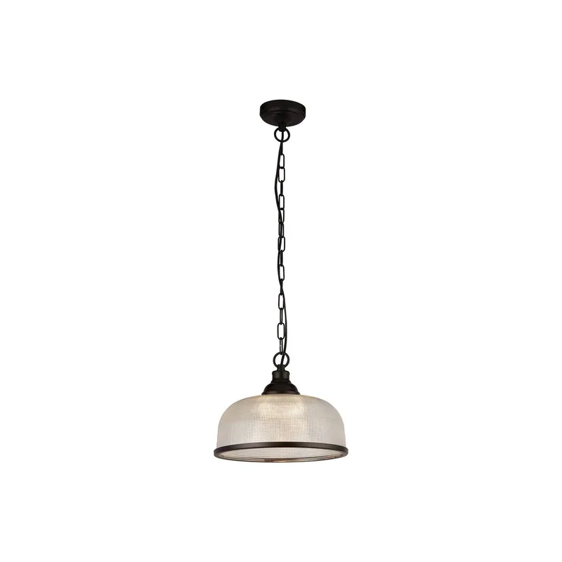 Hanglamp Highworth van Searchlight in Zwart, Helder – productfoto
