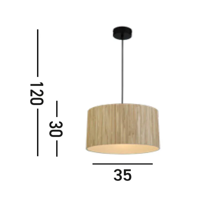 Hanglamp Meadow, bruin, zwart, natuurlijke vezels, staal fra Searchlight i Lichtbruin, Sort – produktbillede
