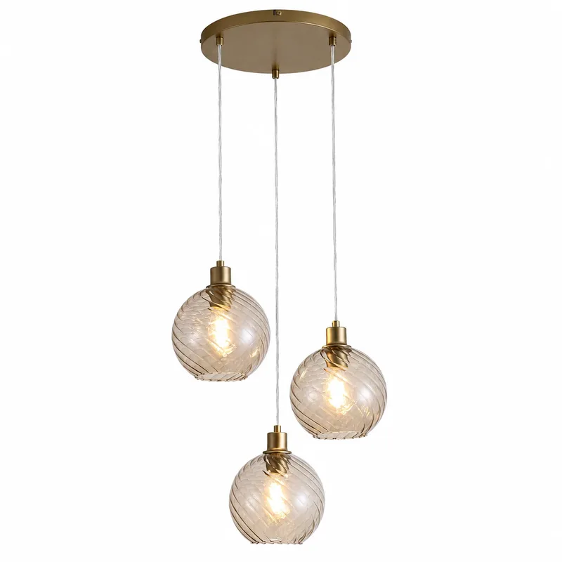 Hanglamp Radiance 3 lichts Ø 46 cm mat goud by Searchlight – product photo