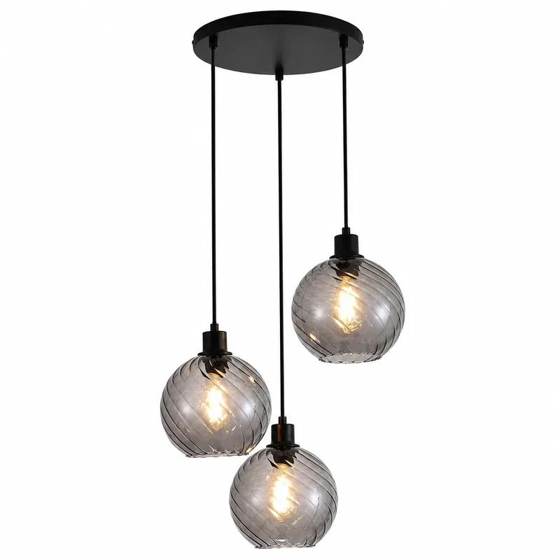 Hanglamp Radiance 3 lichts Ø 46 cm zwart fra Searchlight – produktbillede